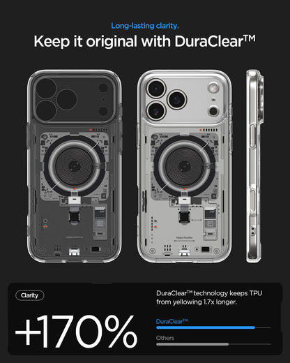 ACS10043 - iPhone 17 Pro Max Ultra Hybrid Neo One (MagFit) showing long lasting clarity. Keep it original with duraclear
