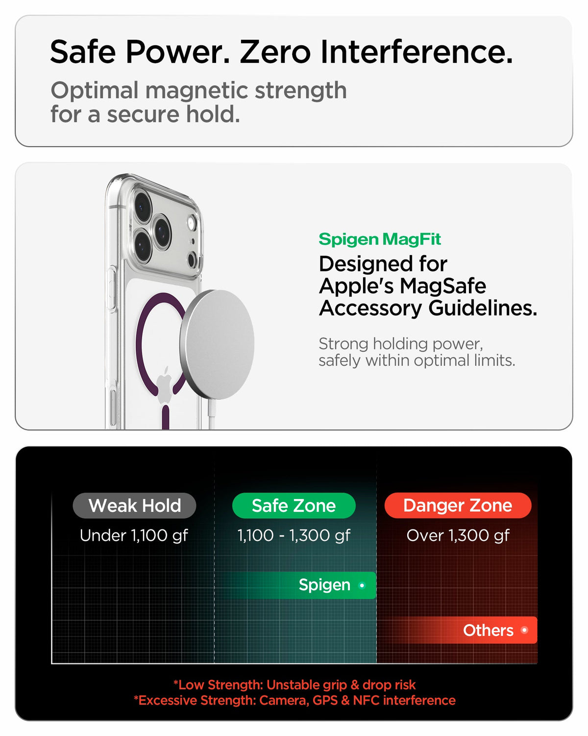 ACS12331 - iPhone 18 Pro Max / iPhone 17 Pro Max Ultra Hybrid (MagFit) in Clear Dark Cherry showing optimized magnetic strength for a secure hold while minimizing interference