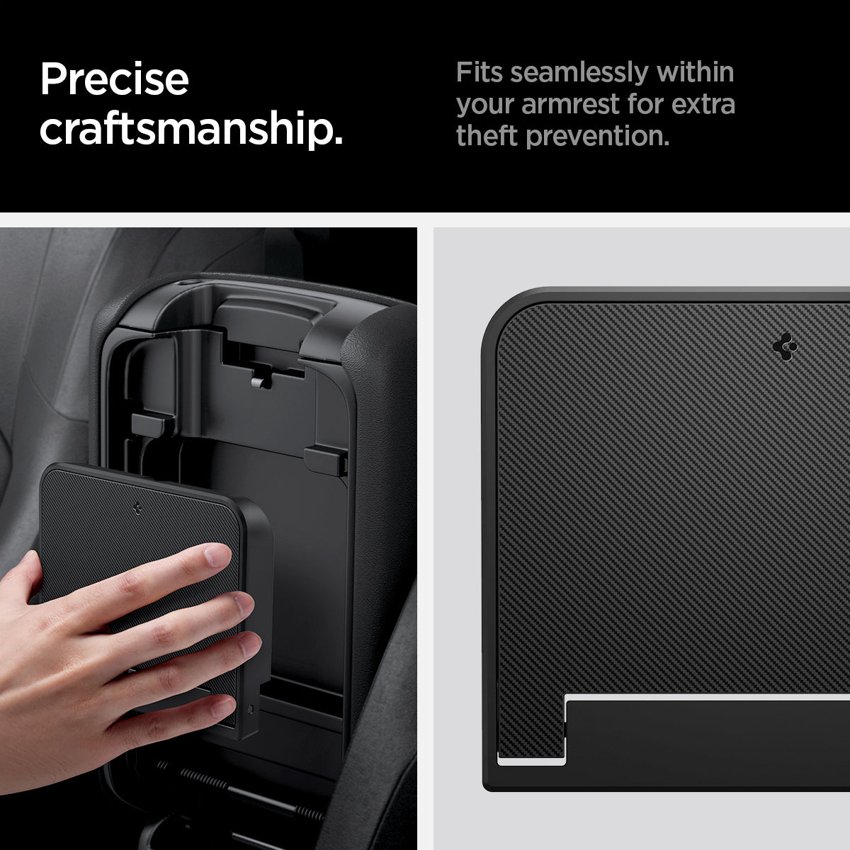 ACP09216 - Jeep Series - Center Console Hidden Storage Box | JO221 precise craftsmanship. fits seamlessly within your armrest for extra theft prevention.