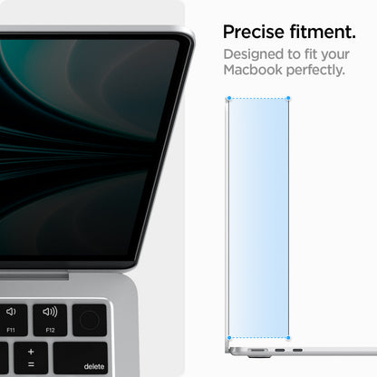 AFL06253 - MacBook Air Safe View in Privacy showing the precise fitment. Designed to fit your Macbook perfectly