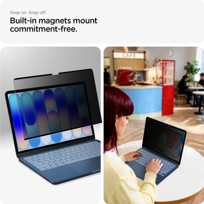 AFL11670 - MacBook Neo Series - Safe View in Privacy showing built-in magnets