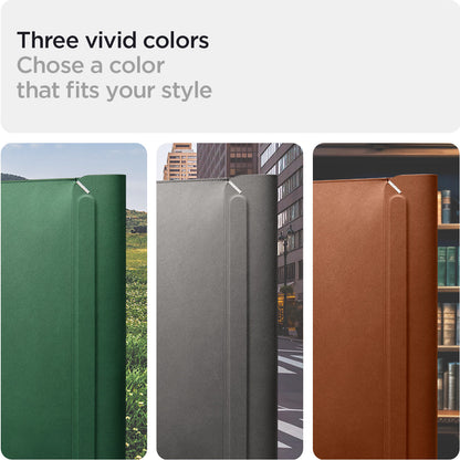 AFA06423 - MacBook Pro 14-inch Valentinus S Laptop Pouch in Jeju Green showing three vivid colors. chose a color that fits your style