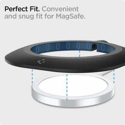 AMP02340 - MagFit in black showing the perfect fit Convenient and snug fit for Magsafe