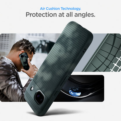 ACS07258 - Pixel 8a Case Liquid Air in Abyss Green aircushion technology. protection at all angles.