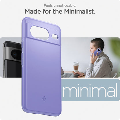 ACS06292 - Pixel 8 Case Thin Fit in awesome violet feels unnoticeable made for the minimalist.