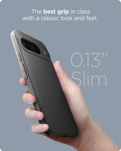 ACS07684 - Pixel 9 Pro Case Liquid Air in Marble Gray the best grip in class with a classic look and feel.