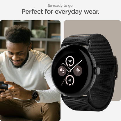 AMP07601 - Pixel Watch 3 (45mm) Case Lite Fit in Black be ready to go. perfect for everyday fit.