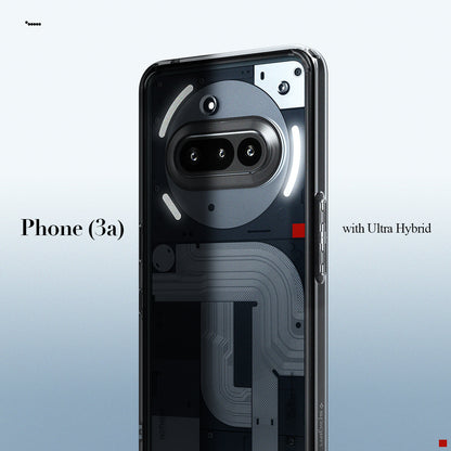 ACS09373 - Nothing Phone (3a) Case Ultra Hybrid in Space Crystal showing Phone (3a) with ultra hybrid.