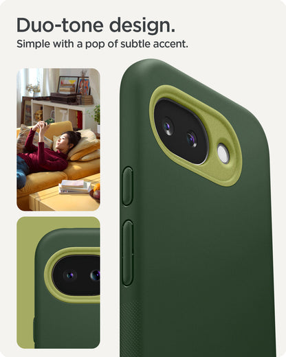 ACS11288 - Pixel 10a Nano Pop (Mag Fit) in Avo Green showing duo tone design. simple with a pop of subtle accent
