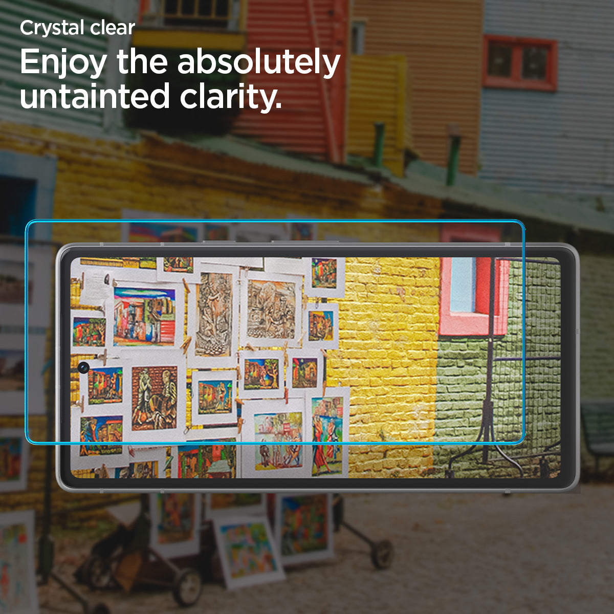 AGL05968 - Pixel 7a Screen Protector AlignMaster GLAS.tR in Clear crystal clear enjoy the absolutely untainted clarity.