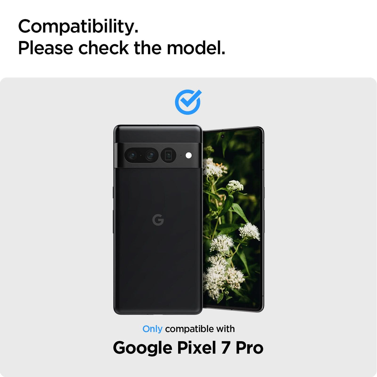 AGL05470 - Pixel 7 Pro Optik Lens Protector in black compatibility. Please check the model. Only compatible with google pixel 7 Pro.