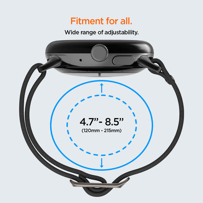 AMP06348 - Pixel Watch Series Case Lite Fit in black fitment for all, wide range (120mm-215mm) of adjustability.