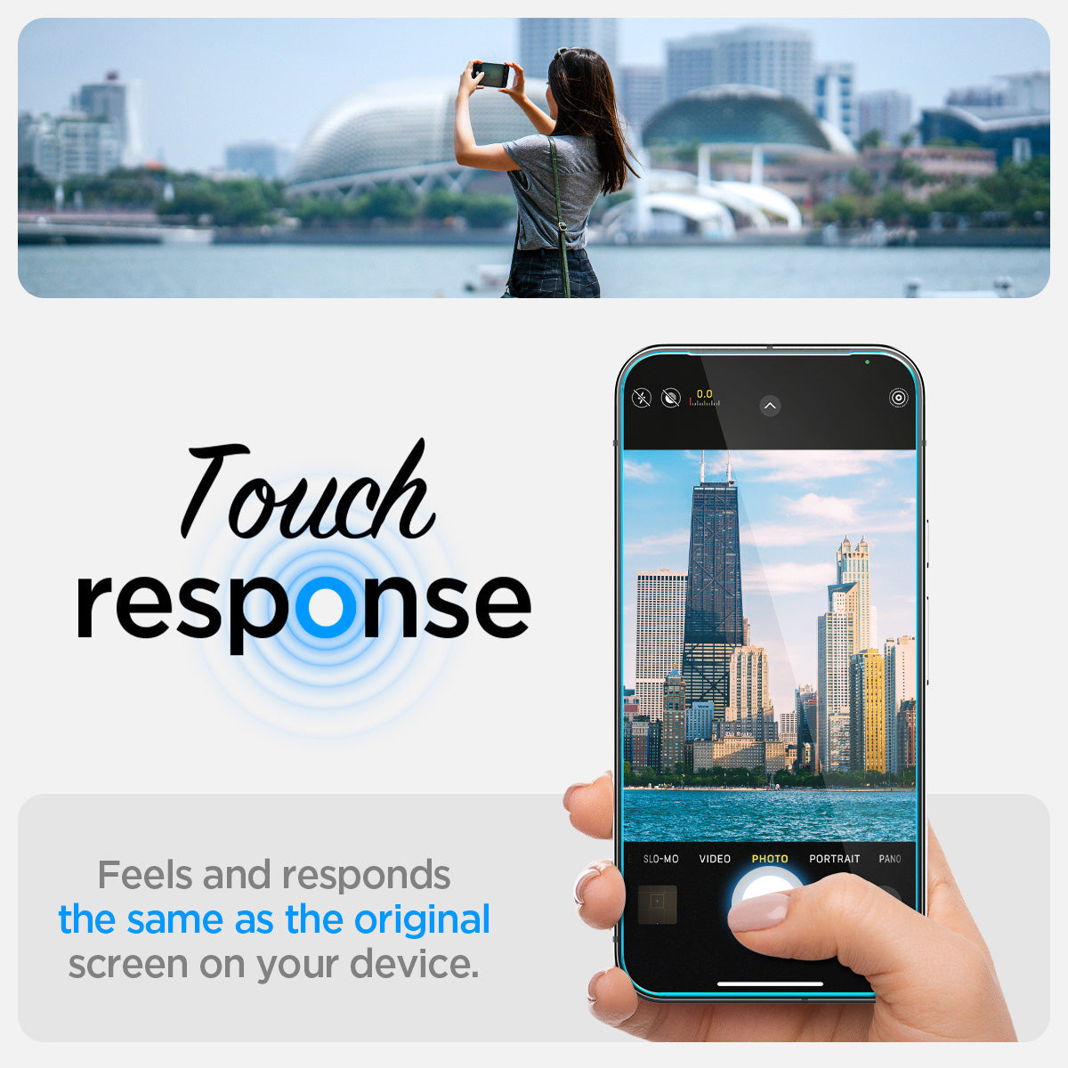 AGL08442 - Pixel 9 Pro GLAS.tR EZ Fit in Clear touch responsive. Feels and responds same original screen on your device.