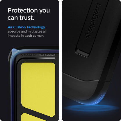 ACS02354 - Galaxy S21 Ultra Tough Armor Case in black protection you can trust. air cushion technology absorbs and mitigates all impacts in each corner.