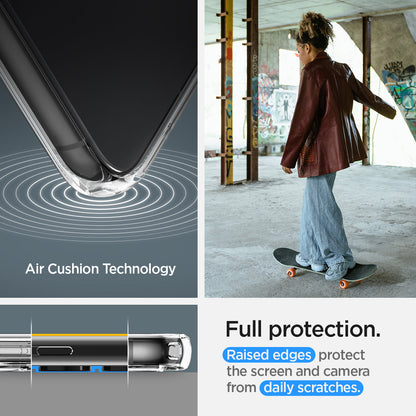 ACS05708 - Galaxy S23 Case Liquid Crystal in crystal clear full protection. raised edges protect the screen and camera from daily scratches. Aircushion technology.