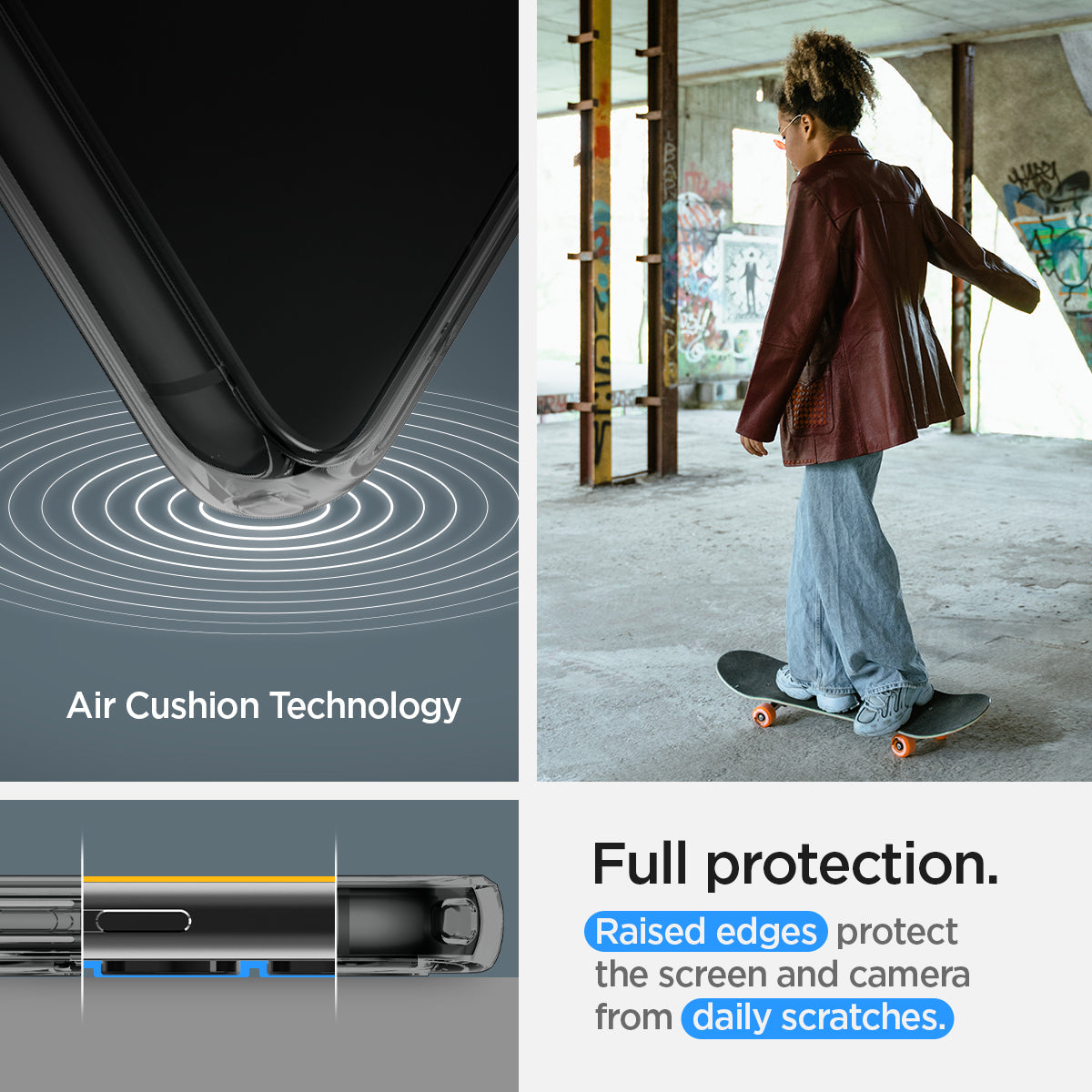ACS05663 - Galaxy S23 Plus Case Liquid Crystal in space crystal full protection. raised edges protect the screen and camera from daily scratches. Aircushion technology.