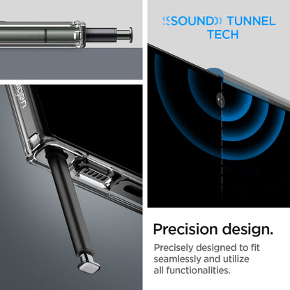 ACS05621 - Galaxy S23 Ultra Case Ultra Hybrid One Tap Ring in black precision design. precisely designed to fit seamlessly and utilize all functionalities.