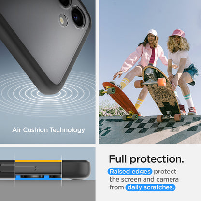 ACS07353 - Galaxy S24 Case Ultra Hybrid in Frost Black full protection. raised edges protect the screen and camera from daily scratches. Aircushion technology.