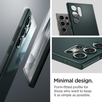 ACS07282 - Galaxy S24 Ultra Case Thin Fit in Abyss Green minimal design. form fitted profile for those who want to keep it as simple as possible.