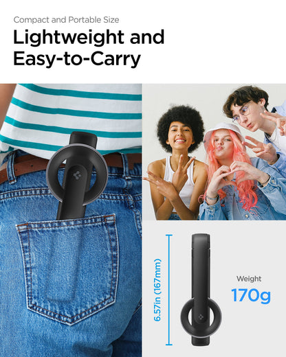 AMP07656 - Tripod Selfie Stick (Magfit) | S571W showing compact and portable size. Lightweight and easy to carry.