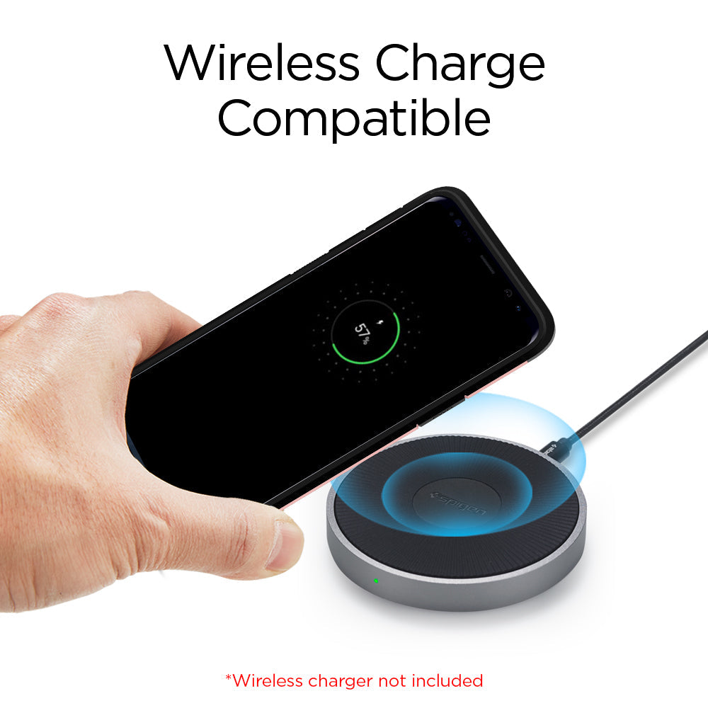593CS22937 - Galaxy S9 Plus Case Tough Armor in Coral Blue wireless hare compatible. wireless charger not included.