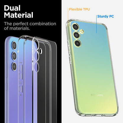 ACS05904 - Galaxy A34 5G Case Ultra Hybrid in Crystal Clear dual material. The perfect combination of materials.
