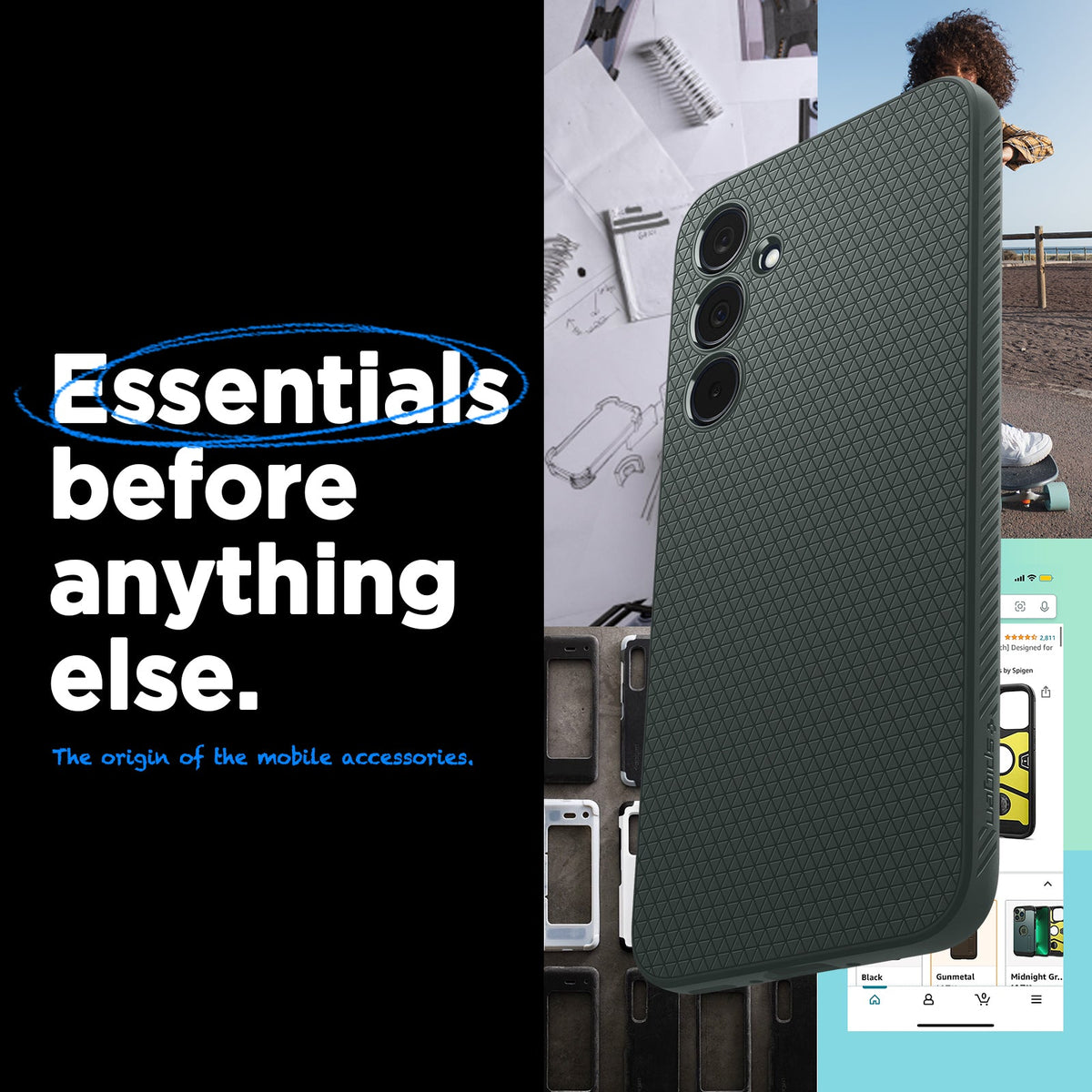ACS07520 - Galaxy A35 5G Case Liquid Air in Abyss Green essentials before anything else. The origin of the mobile accessories.