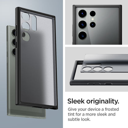 ACS05619 - Galaxy S23 Ultra Case Ultra Hybrid in frost black sleek originality. Give your device a frosted tint for a more sleek and subtle look.