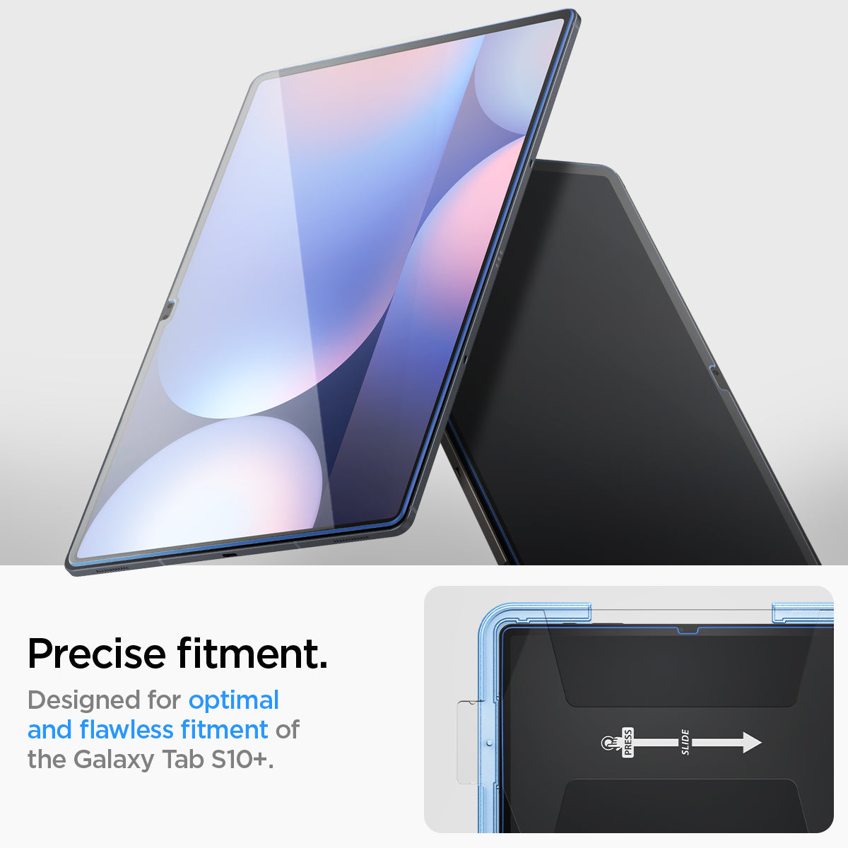 AGL06999 - Galaxy Tab S10+ Screen Protector EZ Fit GLAS.tR precise fitment. Designed for optimal and flawless fit.