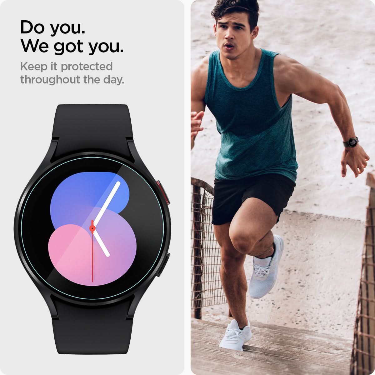 AGL03428 - Galaxy Watch 5/4 (40mm) Screen Protector EZ FIT GLAS.tR do you. we got you. keep it protected throughout the day.