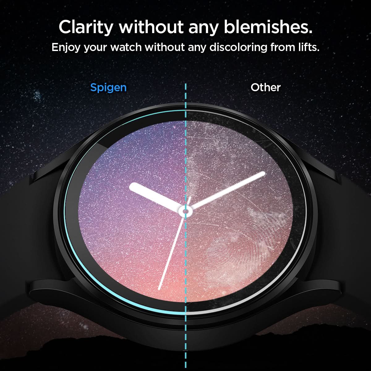 AGL03428 - Galaxy Watch 5/4 (40mm) Screen Protector EZ FIT GLAS.tR clarity without any blemishes. Enjoy your watch without any discoloring from lifts.