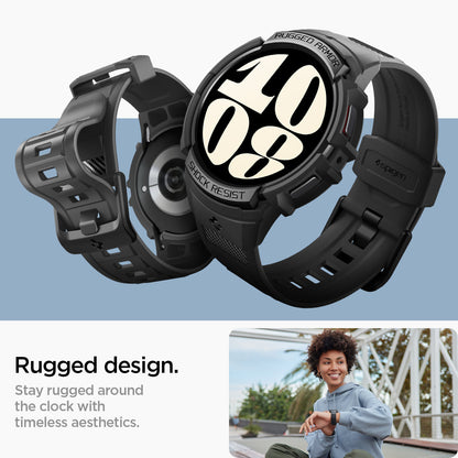 ACS06501 - Galaxy Watch 6 (40mm) Case Rugged Armor Pro in black rugged design. stay rugged around the clock with timeless aesthetics.