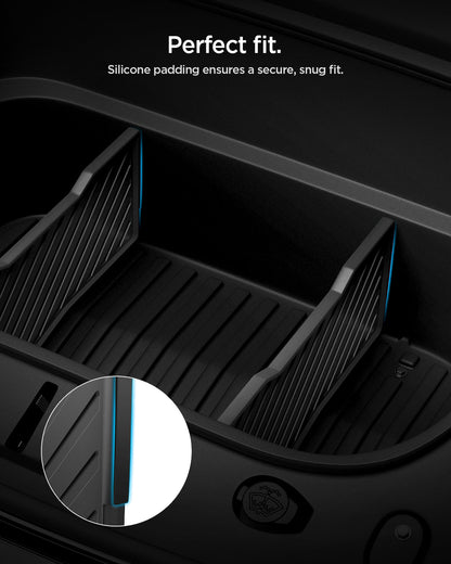 ACP10799 - Tesla Series Model Y Juniper (2025+) Frunk Divider | TO229J in Black showing perfect fit.