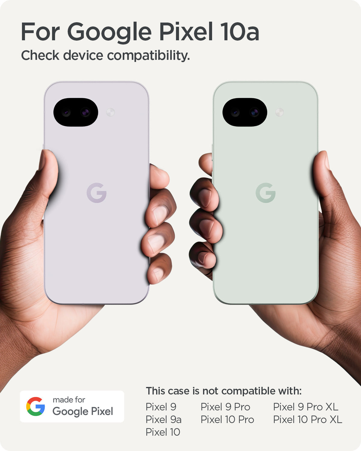 ACS11278 - Pixel 10a Ultra Hybrid Metal Ring (Mag Fit) in Frost Black showing for google Pixel 10a. Check your compatibility