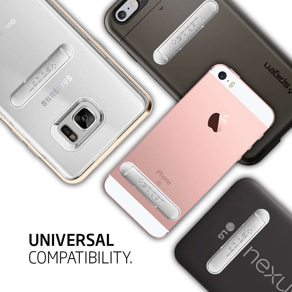 000EM20860 - U100 Universal Kickstand (Metal) in gunmetal showing the universal compatibility