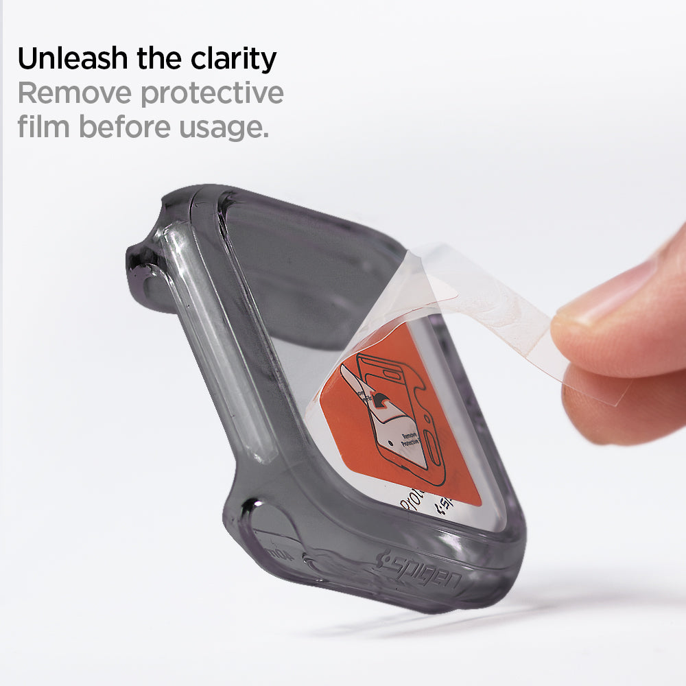 ACS01839 - Apple Watch (40mm) Ultra Hybrid in Space Crystal remove protective film before usage. unleash the clarity.