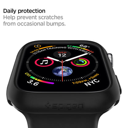 062CS24474 - Apple Watch Series (44mm) Case Thin Fit in black help prevent scratches from occasional bumps. Daily protection