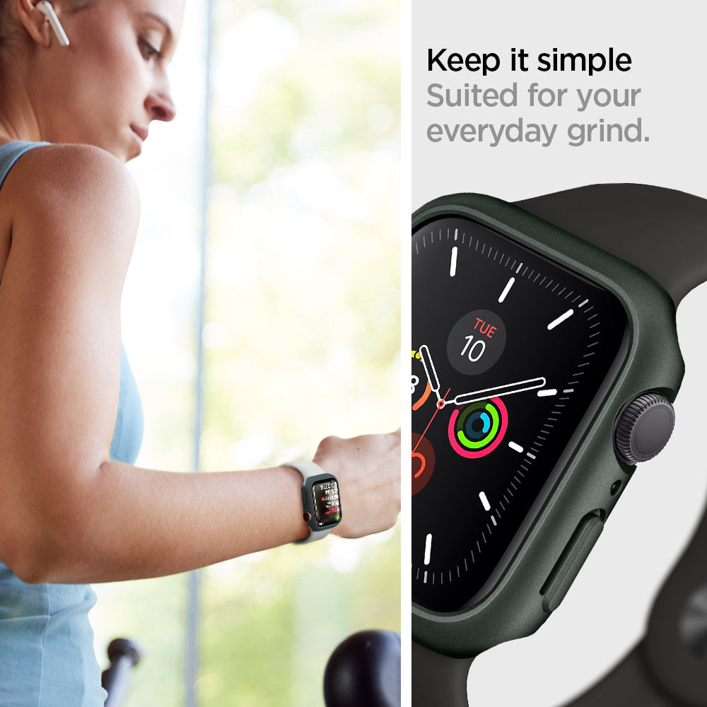 ACS02000 - Apple Watch Series (44mm) Case Thin Fit in military green suited for your everyday grind. Keep it simple.