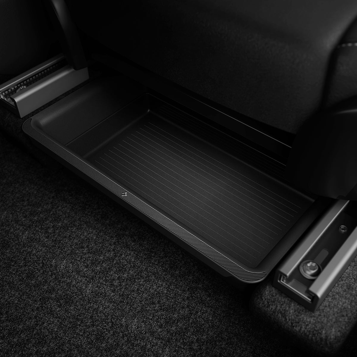 ACP05757 - Model Y (2021-2026) Underseat Storage Box | TO222 showing the top side view inside of car