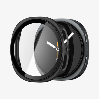 ACS11601 - Galaxy Watch 9 (44mm) Thin Fit 360 showing the case and screen protector separated in a close-up exploded view