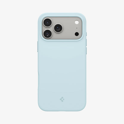 ACS10048 - iPhone 17 Pro Max Silicone Fit (MagFit) Case in blue showing the back