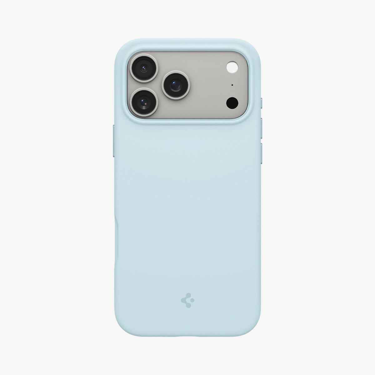 ACS10079 - iPhone 17 Pro Silicone Fit (MagFit) Case in blue showing the back