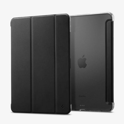 ACS09440 - iPad Pro 11-inch (2024) Case Liquid Air Folio in Black showing the front and back