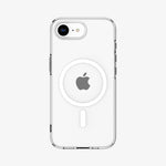 ACS09150 - iPhone 17e Case Liquid Crystal (MagFit) in Clear White showing the back