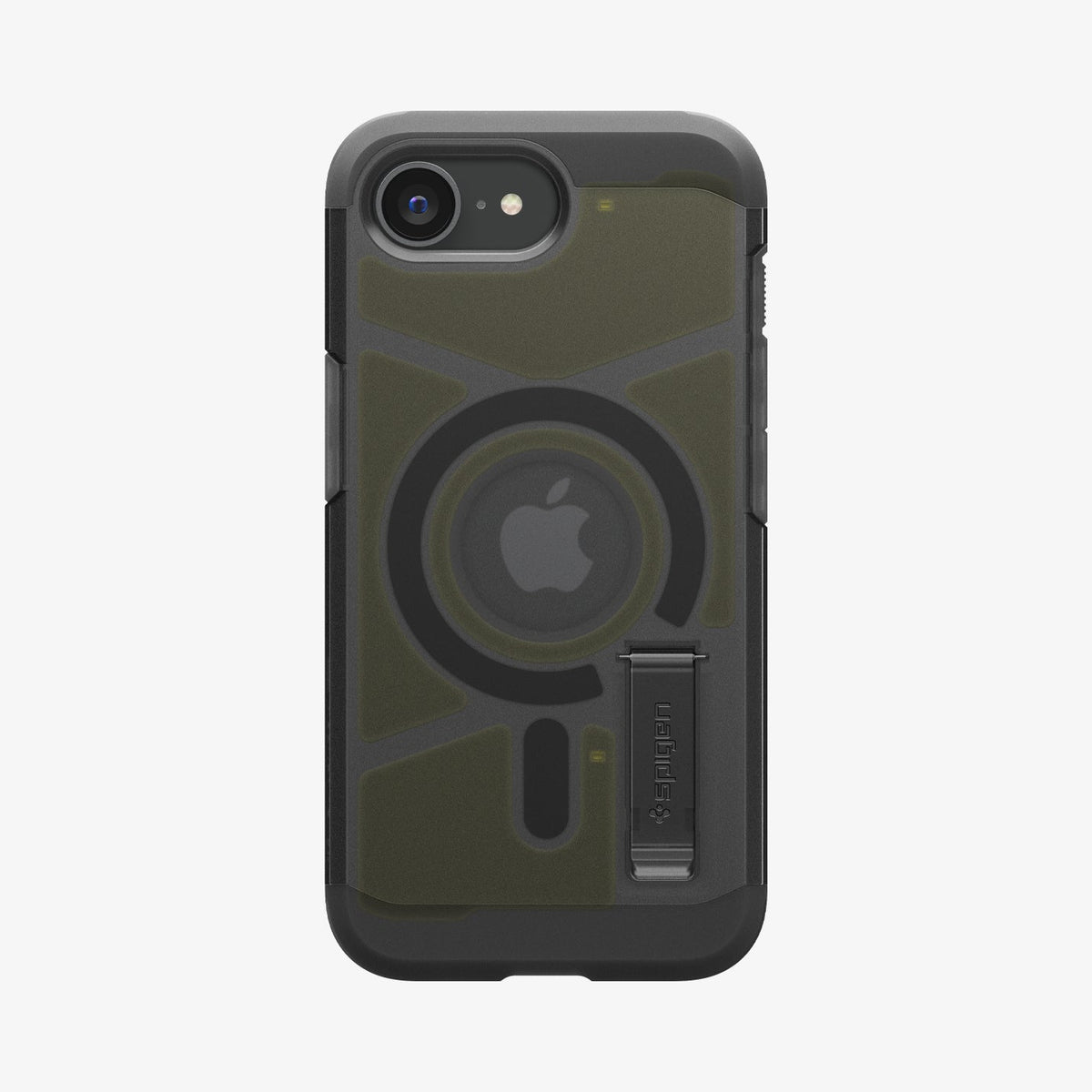 ACS09138 - iPhone 17e Case Tough Armor AI (MagFit) in Frost Black showing the back