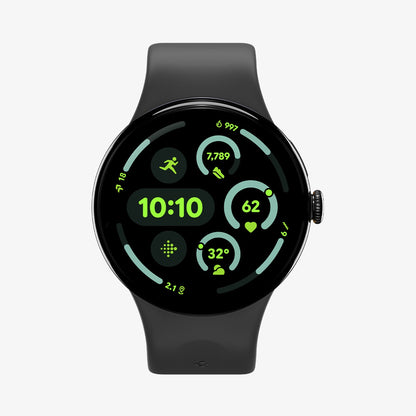 AMP09486 - Pixel Watch 4 (41mm) Nano Pop in Black Sesame showing the front