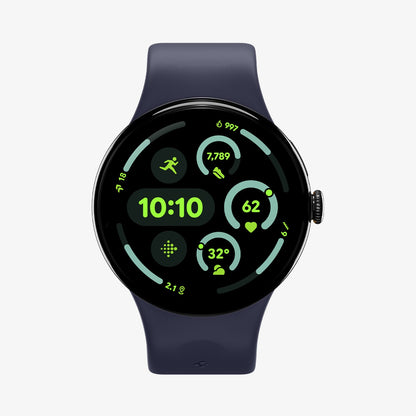 AMP09485 - Pixel Watch 4 (41mm) Nano Pop in Blueberry Navy showing the front