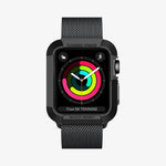 SGP11496 - Apple Watch Series (Apple Watch (42mm)) Case Rugged Armor in black showing the front