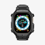 ACS05460 - Apple Watch Series (Apple Watch (49mm)) in matte black showing the front