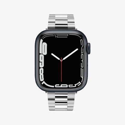 061MP25943 - Apple Watch Series 11/10 42mm, 9/8/7 41mm, SE3/SE2/SE/6/5/4 40mm, 3/2/1 38mm Modern Fit Silver showing front